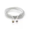 Kabel Lightning Nedis CCTB39650AL20 2m USB C aluminium