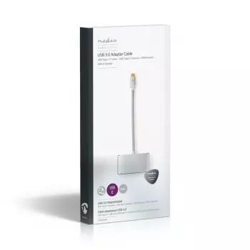 Stacja dokująca do laptopa Nedis CCTB64760AL02 Aluminium kabel 0,2 m 5 Mbit/s