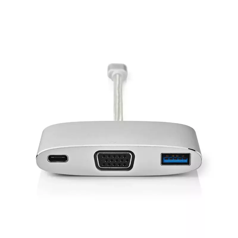 Stacja dokująca do laptopa Nedis CCTB64760AL02 Aluminium kabel 0,2 m 5 Mbit/s