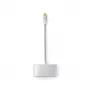 Stacja dokująca do laptopa Nedis CCTB64760AL02 Aluminium kabel 0,2 m 5 Mbit/s