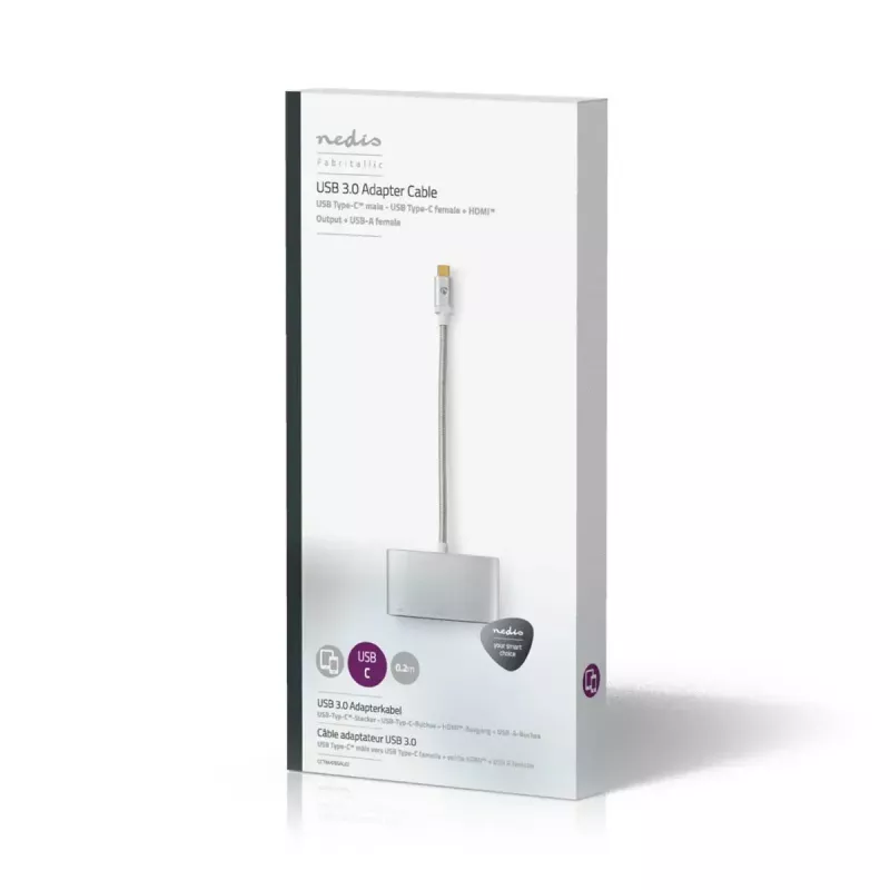 Stacja dokująca do laptopa Nedis CCTB64765AL02 Srebrna 5 Gbit/s