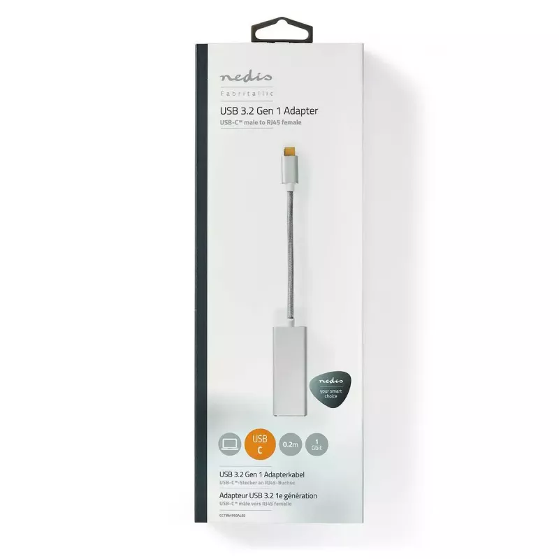 Karta sieciowa Nedis CCTB64950AL02 Ethernet 1000 Mbit/s USB Type-C