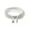 Kabel audio Nedis CCTB65940AL10 1m USB-C do 3,5 mm aluminium