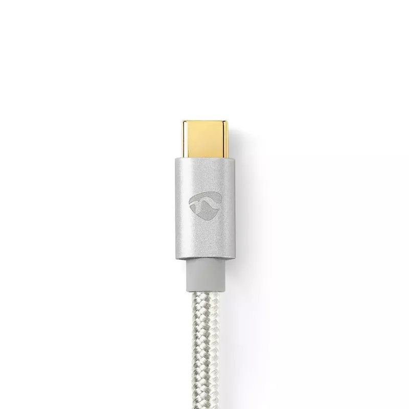 Kabel audio Nedis CCTB65940AL10 1m USB-C do 3,5 mm aluminium