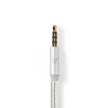 Kabel audio Nedis CCTB65940AL10 1m USB-C do 3,5 mm aluminium