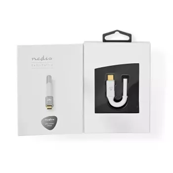 Kabel audio Nedis CCTB65950AL008 3,5 mm żeński na USB męski 0,08 m aluminium