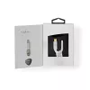 Kabel audio Nedis CCTB65950AL008 3,5 mm żeński na USB męski 0,08 m aluminium