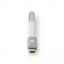 Kabel audio Nedis CCTB65950AL008 3,5 mm żeński na USB męski 0,08 m aluminium