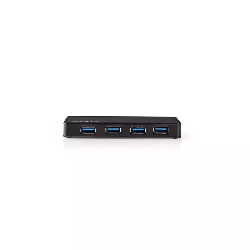 Koncentrator USB Nedis UHUBU3420BK USB 3.2 Gen 1 Micro-B Czarny
