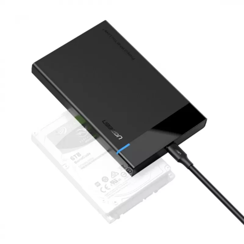 Ugreen 50743 Obudowa na dysk HDD Czarny 2,5 cala