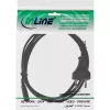 Kabel zasilający InLine, wtyk Euro / wtyk Euro8, czarny, 0,5 m