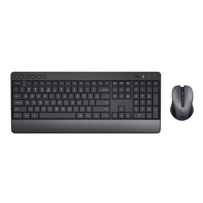 Trust Trezo klawiatura z myszą Universal RF Wireless QWERTZ niemiecka czarna