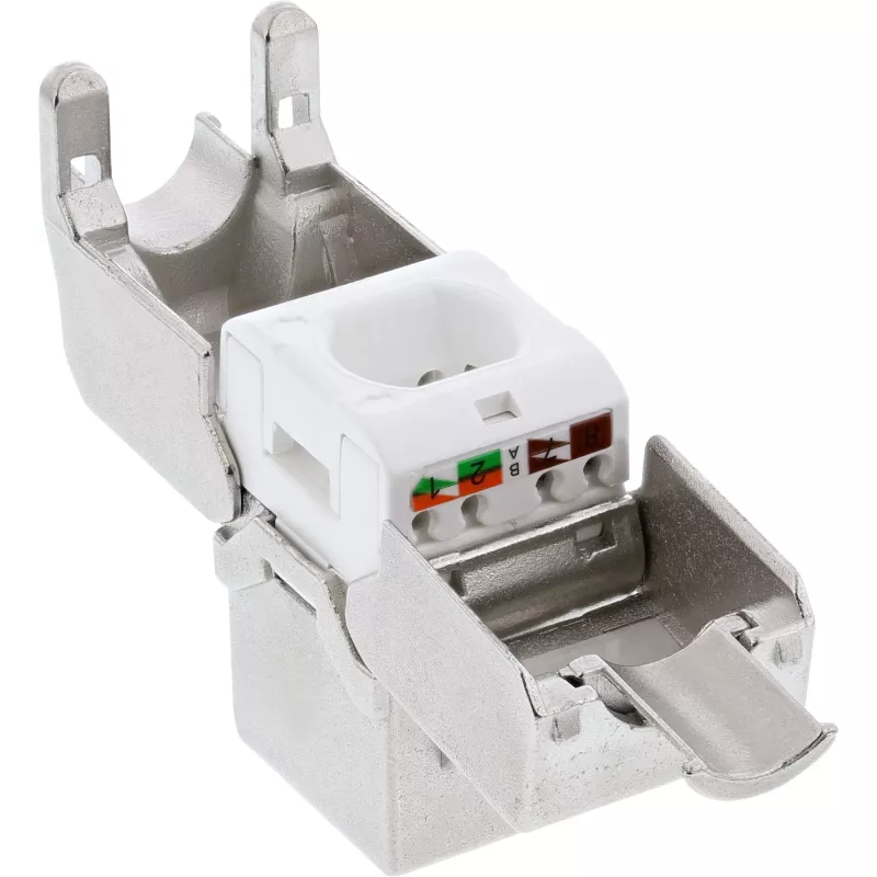 InLine RJ45 Keystone Jack Snap-In moduł Cat.6a, smukła konstrukcja
