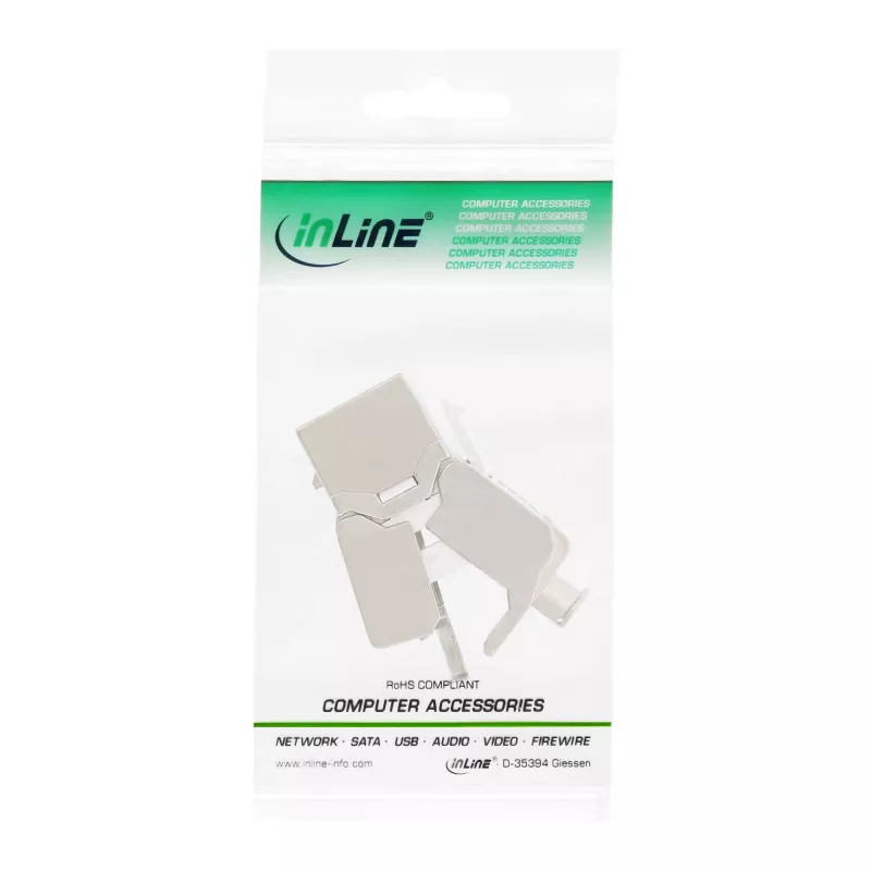 InLine RJ45 Keystone Jack Snap-In moduł Cat.6a, smukła konstrukcja