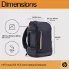 HP Travel 25 Liter 15.6 niebieski plecak na laptopa Maksymalny rozmiar ekranu 39,6 cm Waga 860 g