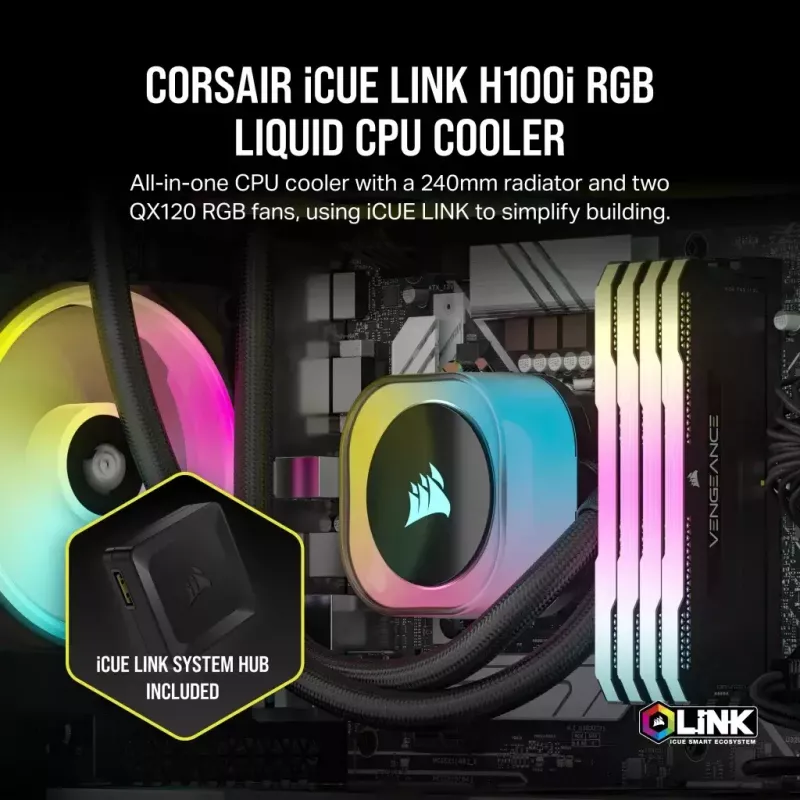 Zestaw chłodzenia cieczą Corsair H100I