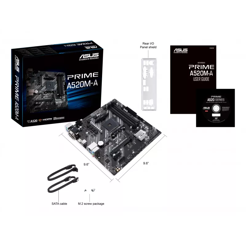Płyta główna ASUS PRIME A520M-A II/CSM AMD A520 Socket AM4 micro ATX