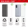 Displex Szkło Hartowane + Etui do Samsung Galaxy S23 FE, Ramka montażowa Eco, odporne na zarysowania