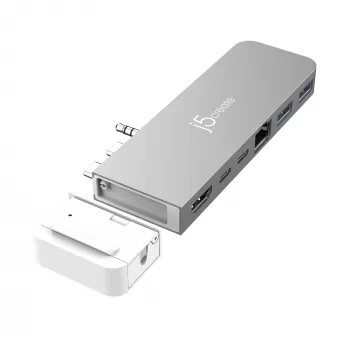 USB Hub j5create JCD395 4K60 Elite Pro przewodowy USB4 z zestawem MagSafe