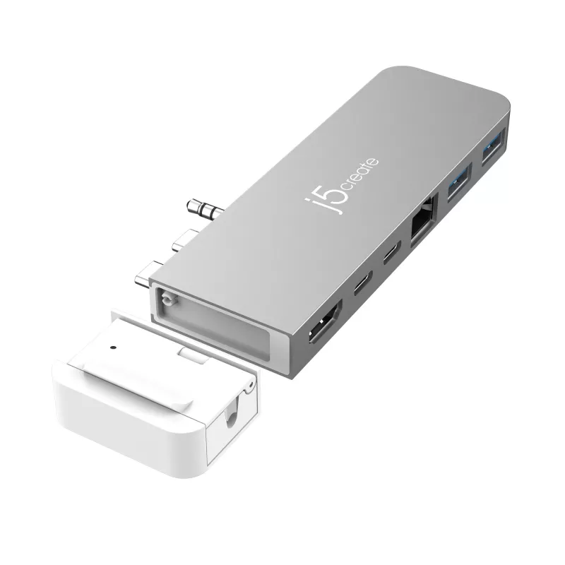 USB Hub j5create JCD395 4K60 Elite Pro przewodowy USB4 z zestawem MagSafe