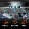 USB Hub j5create JCD395 4K60 Elite Pro przewodowy USB4 z zestawem MagSafe