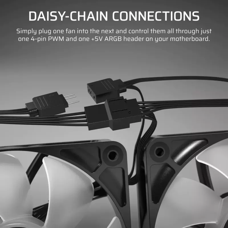 Wentylator Corsair RS120 ARGB do obudowy komputera 12 cm Czarny