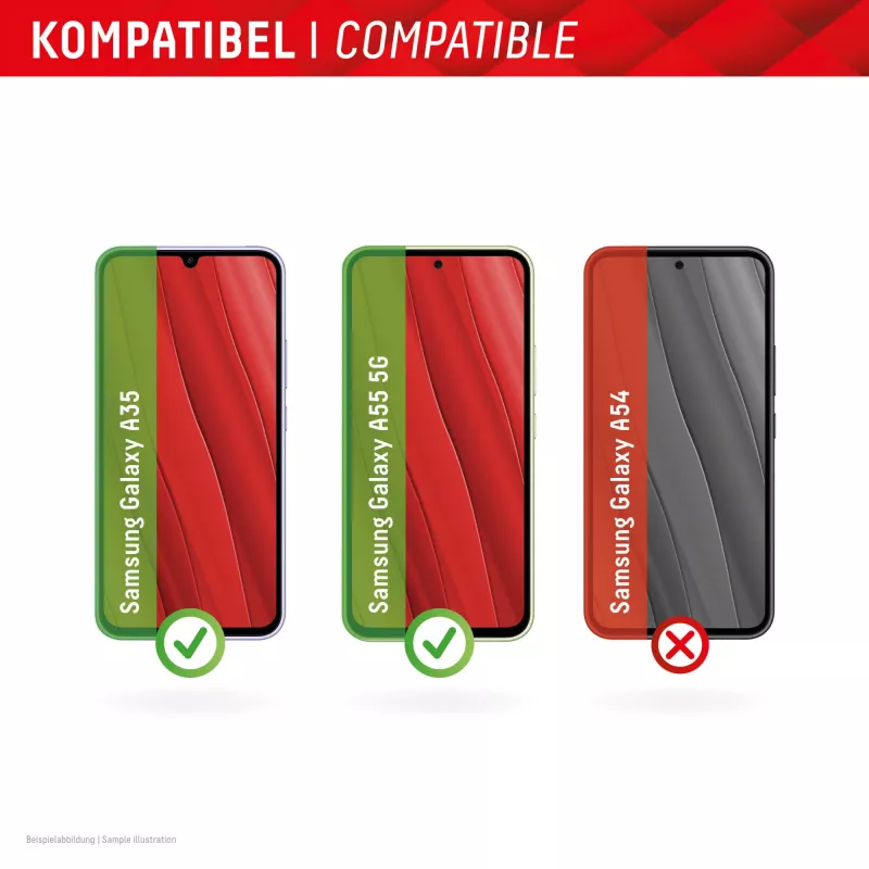 Displex Smart Glass (9H) do Samsung Galaxy A35/A55 5G, naklejka montażowa, niezniszczalne