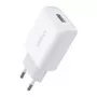 Ugreen 10133 ładowarka do urządzeń mobilnych Smartfon Biała USB Szybkie ładowanie Wewnętrzna