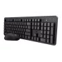 Trust Ody II klawiatura Mysz w zestawie Biurowa RF Bezprzewodowa QWERTZ Niemiecka Czarna