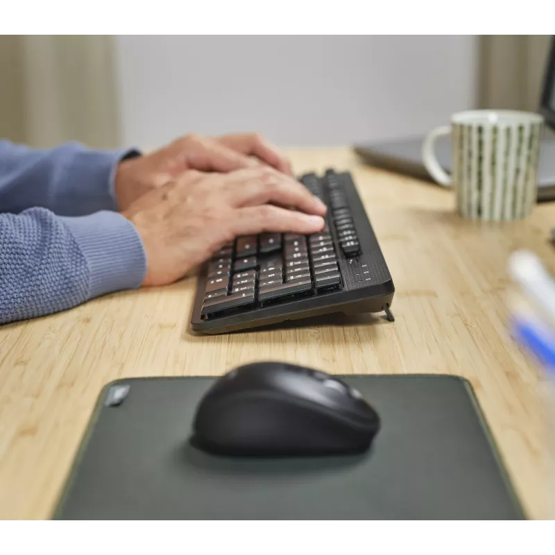 Trust Ody II klawiatura Mysz w zestawie Biurowa RF Bezprzewodowa QWERTZ Niemiecka Czarna