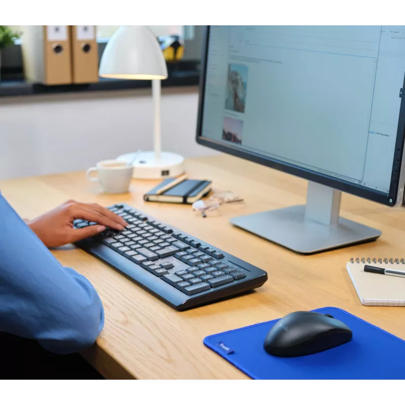 Trust Primo klawiatura Mysz w zestawie Office RF Wireless QWERTZ niemiecka Czarna