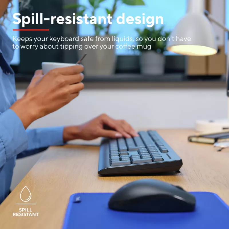 Trust Primo klawiatura Mysz w zestawie Office RF Wireless QWERTZ niemiecka Czarna