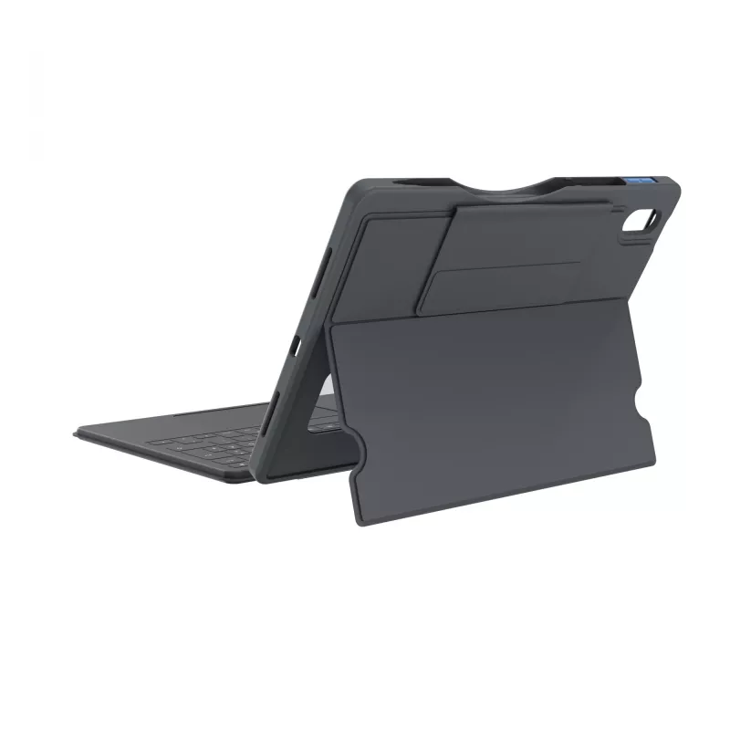 ASTAR DEQSTER Smart Rugged Touch Plus Klawiatura do iPada 10,9 cala — QWERTZ niemiecki, przełączniki mechaniczne, stacja dokująca Smart Connector, szary
