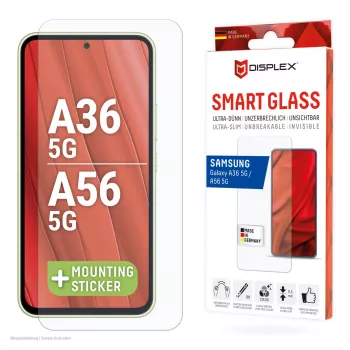 Displex Smart Glass (9H) do Samsung Galaxy A36/A56, naklejka montażowa, niezniszczalne
