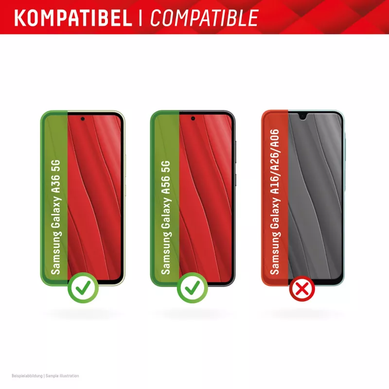 Displex Smart Glass (9H) do Samsung Galaxy A36/A56, naklejka montażowa, niezniszczalne