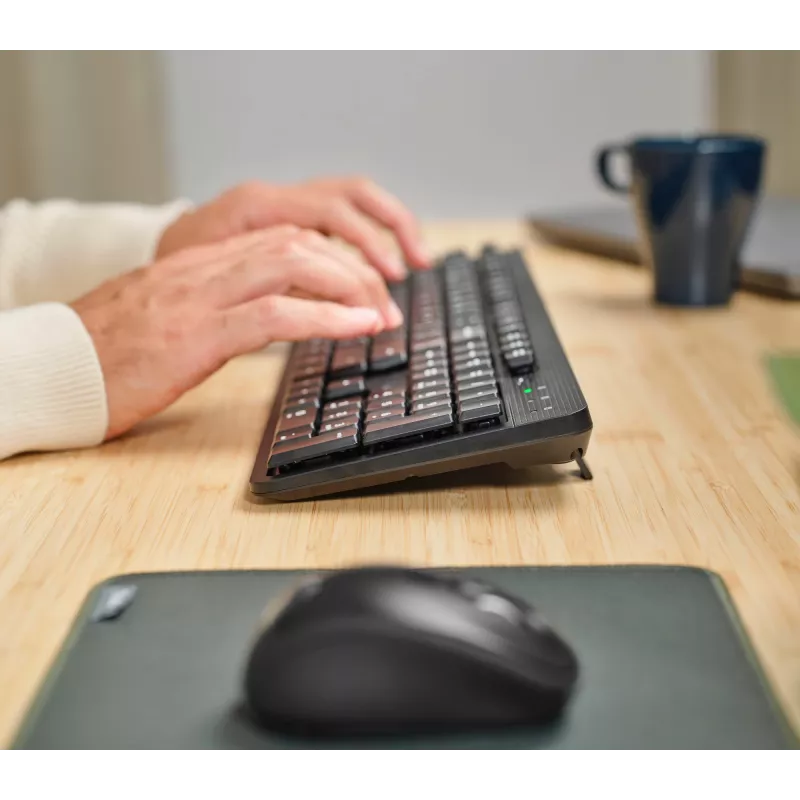 Klawiatura Trust Ody II biurowa RF bezprzewodowa QWERTZ niemiecka czarna