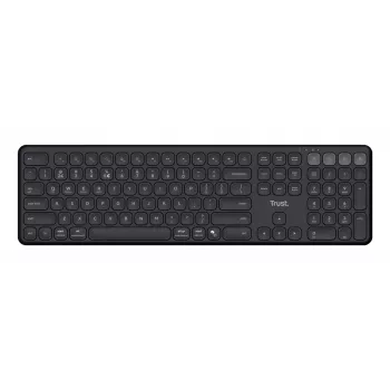 Klawiatura Trust Vaiya Home/Office RF Wireless + Bluetooth QWERTZ niemiecka czarna
