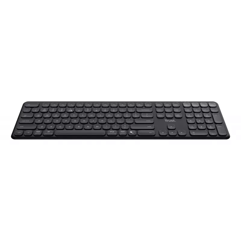 Klawiatura Trust Vaiya Home/Office RF Wireless + Bluetooth QWERTZ niemiecka czarna