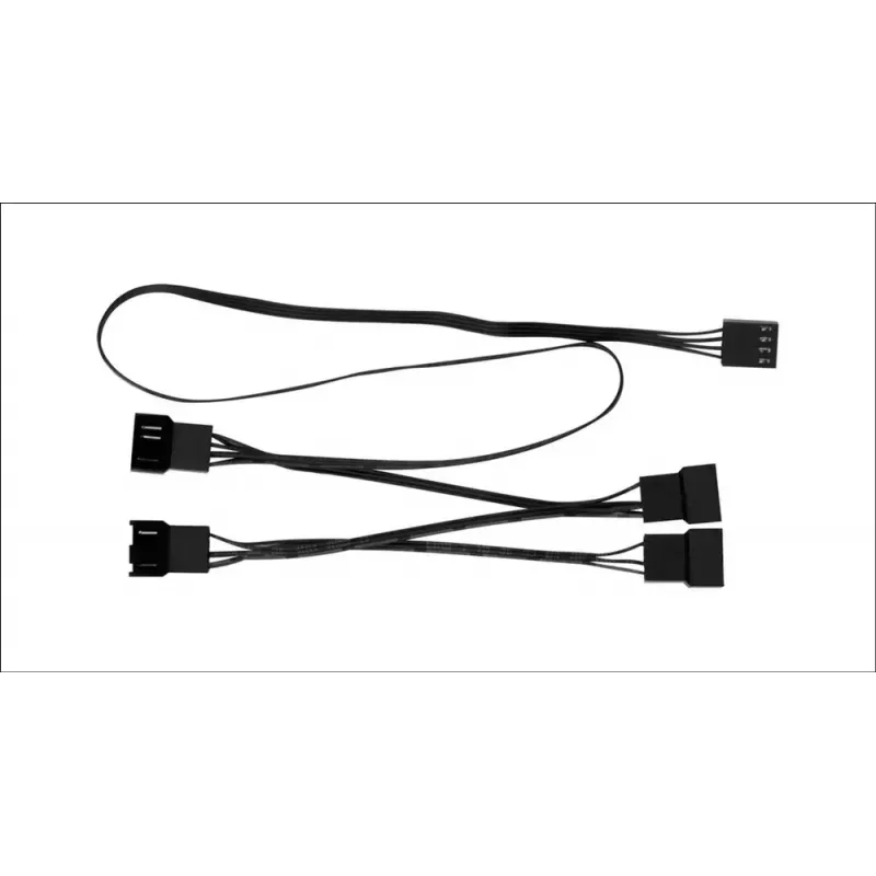 Kabel współdzielący PWM Arctic PST kabel Rev. 2 dla 4 wentylatorów PWM, złącza 4-pinowe PWM, czarny