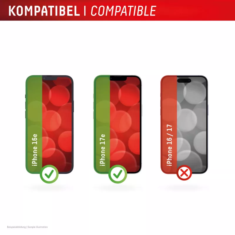Displex Szkło Ochronne + Etui do Apple iPhone 16e/17e, Eko Ramka Montażowa, odporne na zarysowania