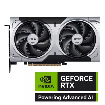 Karta graficzna MSI GeForce RTX 5060 Ti 16 GB GDDR7, PCIe 5.0, 128-bitowa, boost 2602 MHz, 180 W, 2 wentylatory