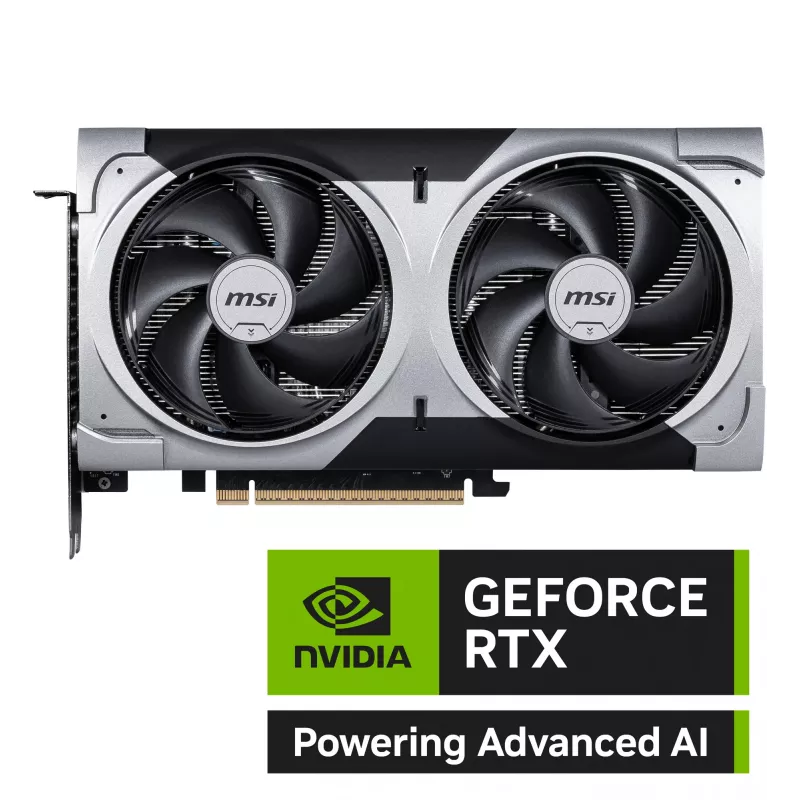 Karta graficzna MSI GeForce RTX 5060 Ti 16 GB GDDR7, PCIe 5.0, 128-bitowa, boost 2602 MHz, 180 W, 2 wentylatory