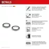 Displex Premium Camera Lens Glass, iPhone 16/16 Plus/17 Glas, 10H, pojedyncze pierścienie, DLC, przezroczysty, Quick Mount