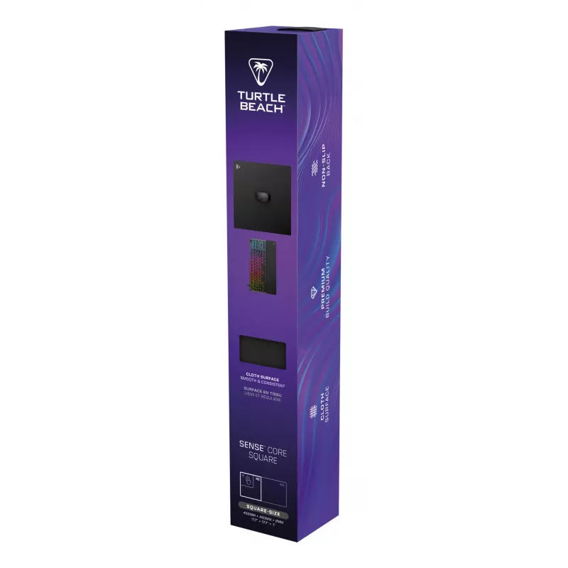 Podkładka pod mysz Turtle Beach Sense Core Square Gaming, czarna