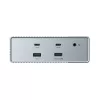 Targus HDG215-EUZ hub interfejsu USB 3.2 Gen 2 (3.1 Gen 2) Type-C srebrny