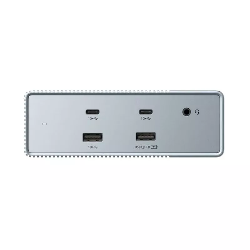 Targus HDG215-EUZ hub interfejsu USB 3.2 Gen 2 (3.1 Gen 2) Type-C srebrny