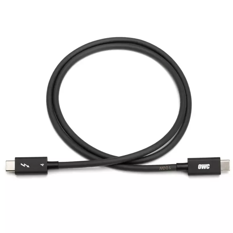 Kabel Thunderbolt OWC OWCCBLTB4C2.0M 2 m 40 Gbit/s Czarny