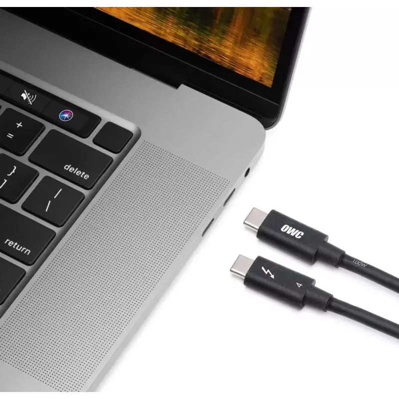 Kabel Thunderbolt OWC OWCCBLTB4C2.0M 2 m 40 Gbit/s Czarny
