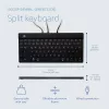 R-Go Tools Ergonomiczna klawiatura R-Go Split Break v2 z oprogramowaniem przypominającym o przerwach, ergonomiczna klawiatura dzielona, QWERTZ (DE), przewodowa, czarna