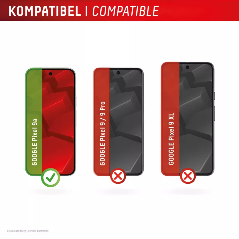 Displex Szkło Ochronne (10H) do Google Pixel 9a, Eko Ramka Montażowa, odporne na zarysowania